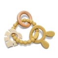 Silicone and Beech Teether “RABIT” Yellow